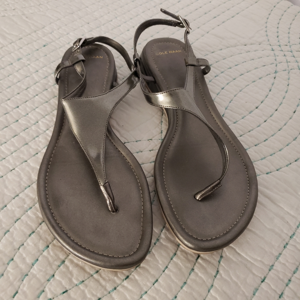 Cole Haan T strap sandal with Nike Sole